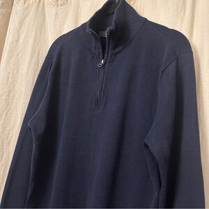 J. Crew Navy Zip Sweater